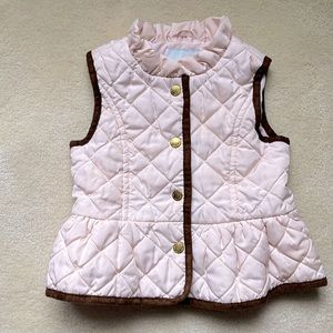 Janie and Jack quilted peplum vest